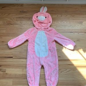 Toddler pink bunny Halloween costume. Fits 3-4 year old